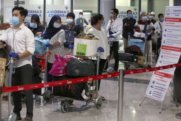 カンボジア：コロナ感染確認、マレーシアから帰国の男性