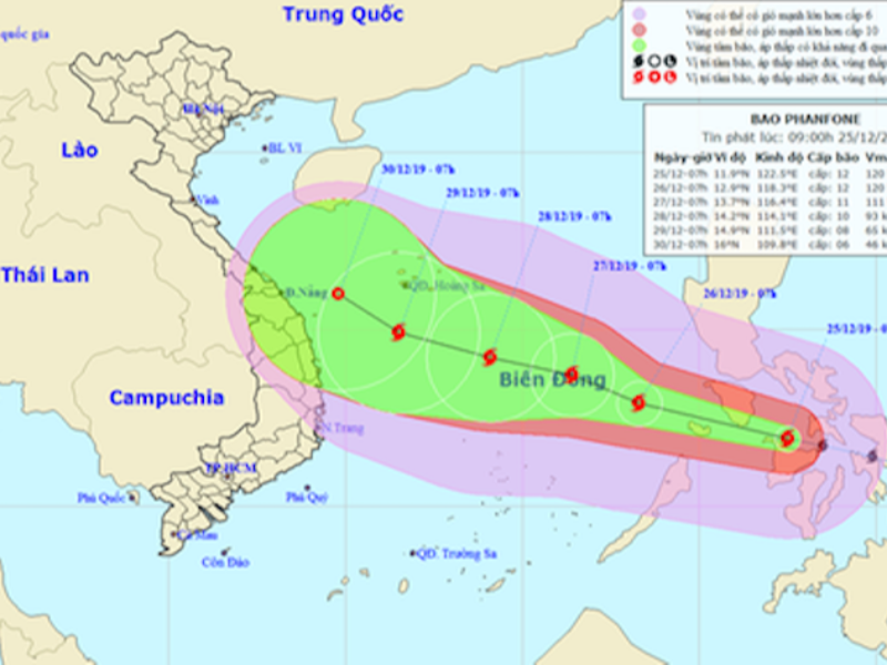 台風「Phanfone」、地元当局に警戒呼びかける