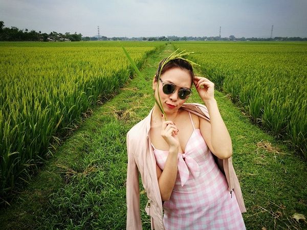 ミータム、水田でのかわいい写真に反響