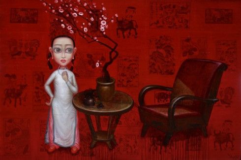 ホーチミン市、油絵とベトナム伝統の版画を使った美術展が開催