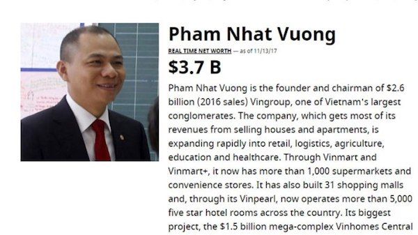 ビングループ会長の資産、トランプ大統領を抜く