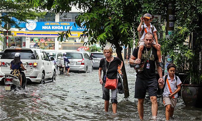 ベトナム南部、台風が接近中