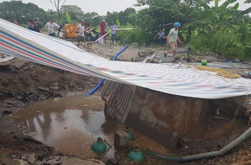水道管破損、ハノイ中心地の給水に影響か 断水の恐れも