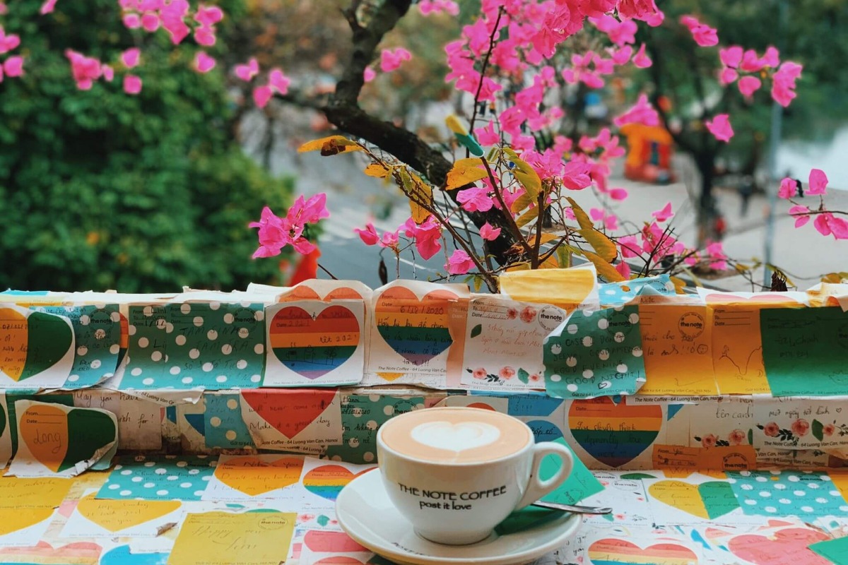 写真映え必至！可愛すぎるハノイのThe Note Coffee