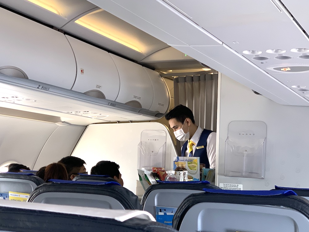 2021年当時のVietravel Airlines機内サービス