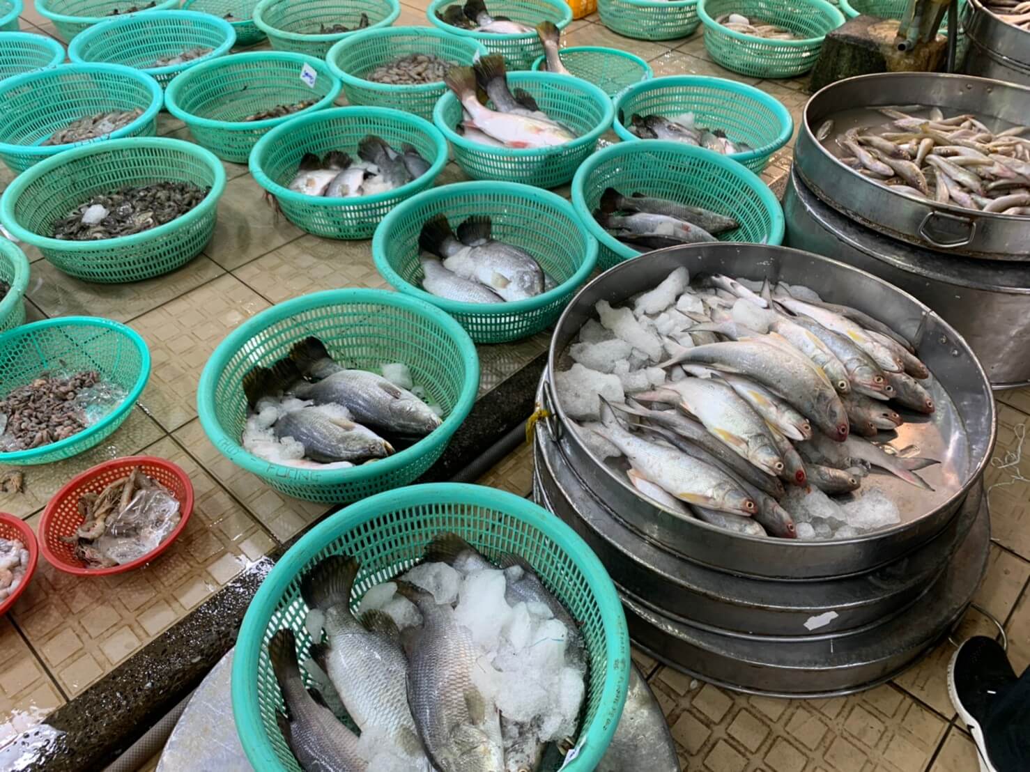 ビンディエン市場　魚