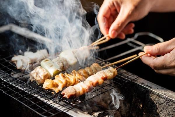 こだわりの炭焼き
