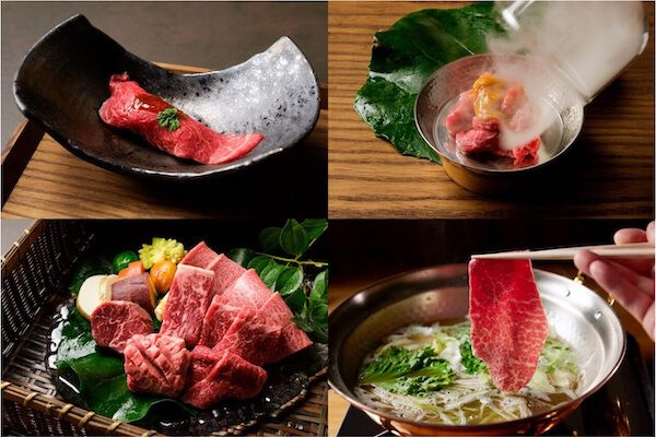 飛騨牛熟成肉を使用したコース