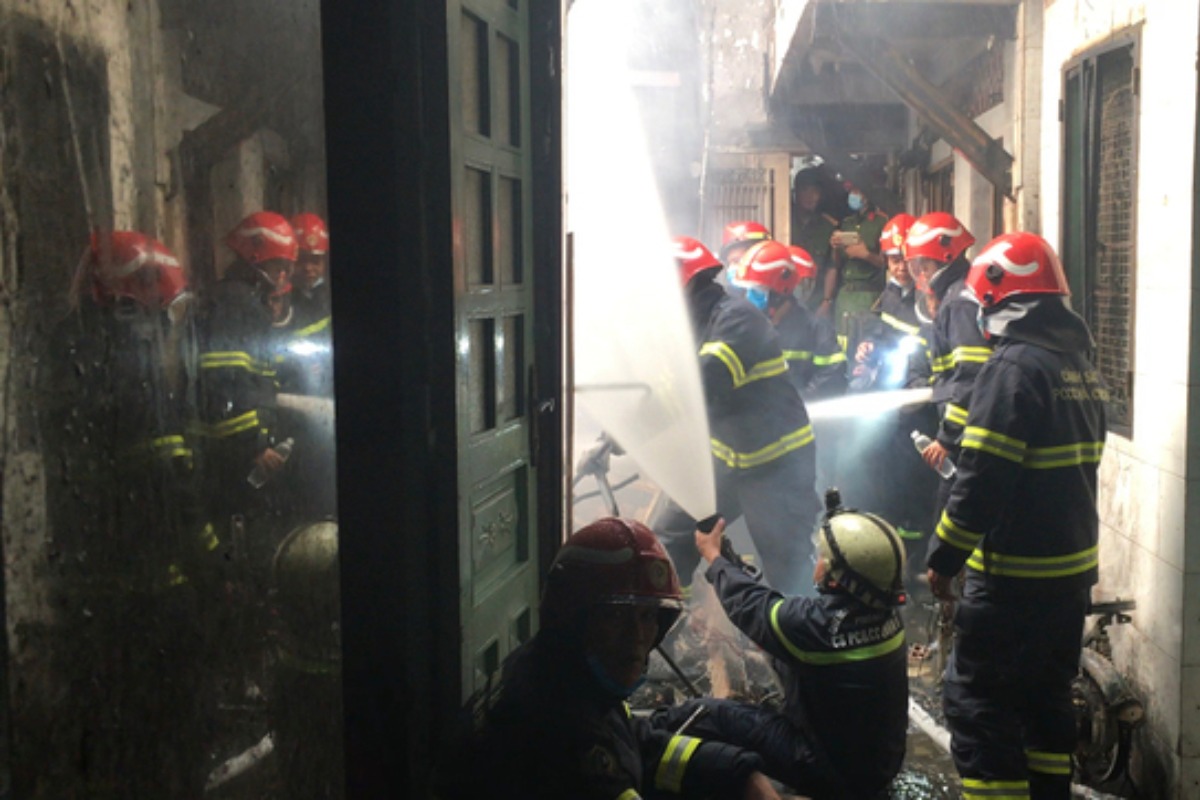 ホーチミン3区で大規模火災、住宅5件焼損