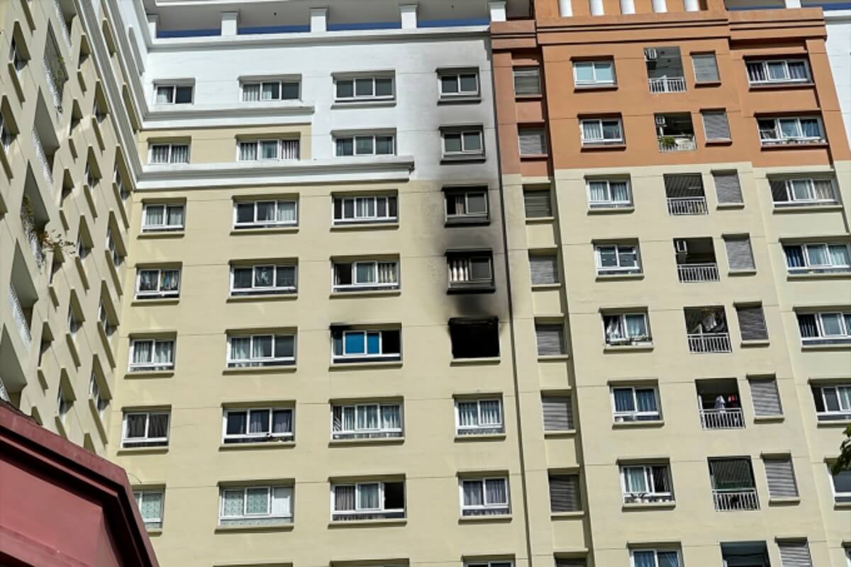 ホーチミン12区のアパートで火災、火災警報器作動せず