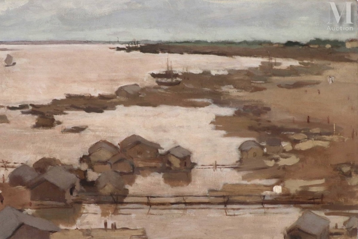 ホン川を描いた絵画、パリのオークションで約3100万円で落札