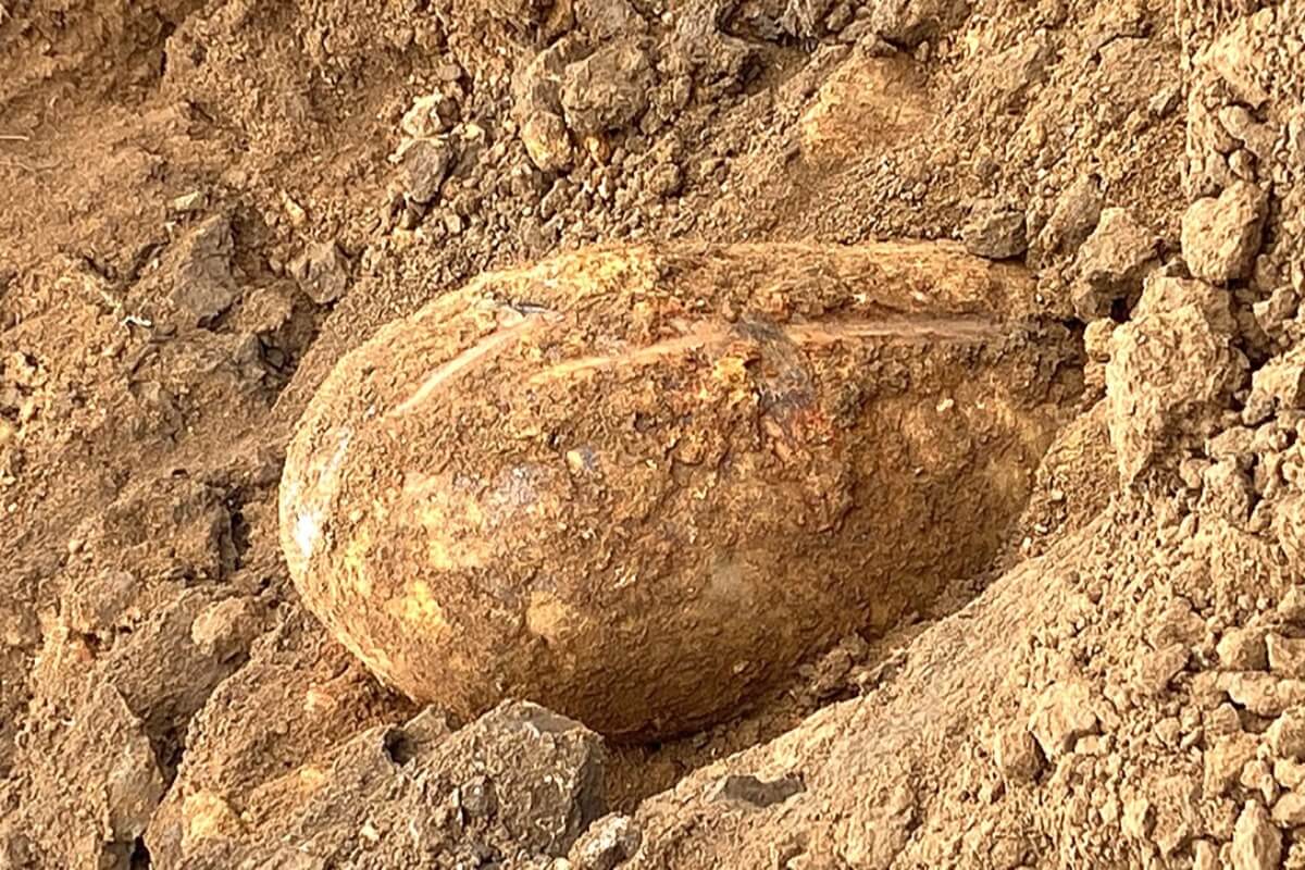 600キロの爆弾、橋の建設現場から見つかる