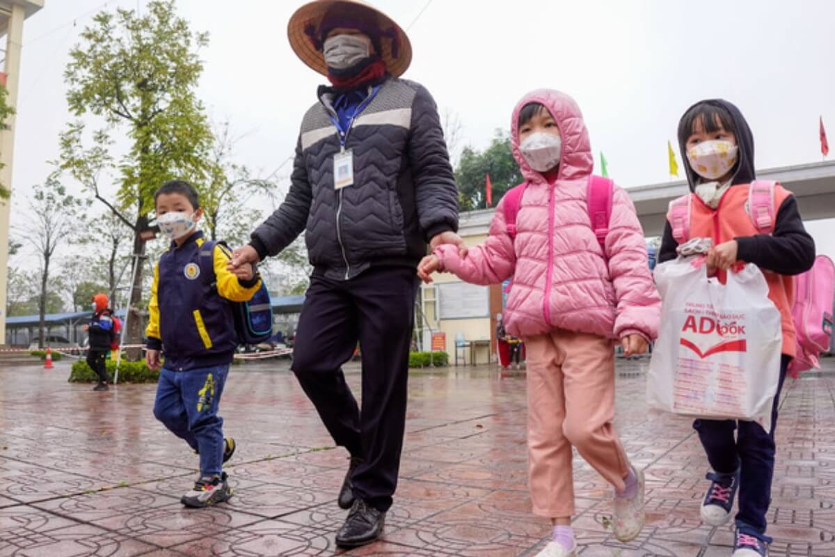 ハノイ市の学校、気温が10度以下で休校に