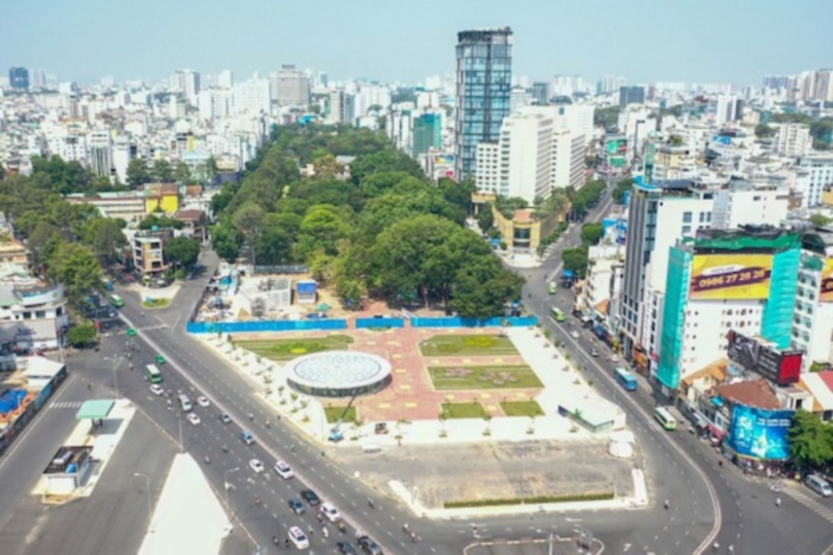 ホーチミンの9月23日公園、メトロ工事から1部の土地が開放