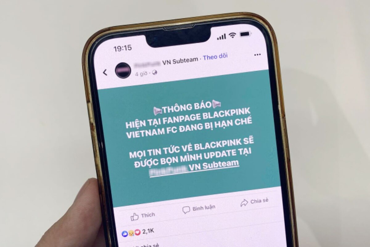 ブラックピンク等のFBページ、ベトナムで制限状態に