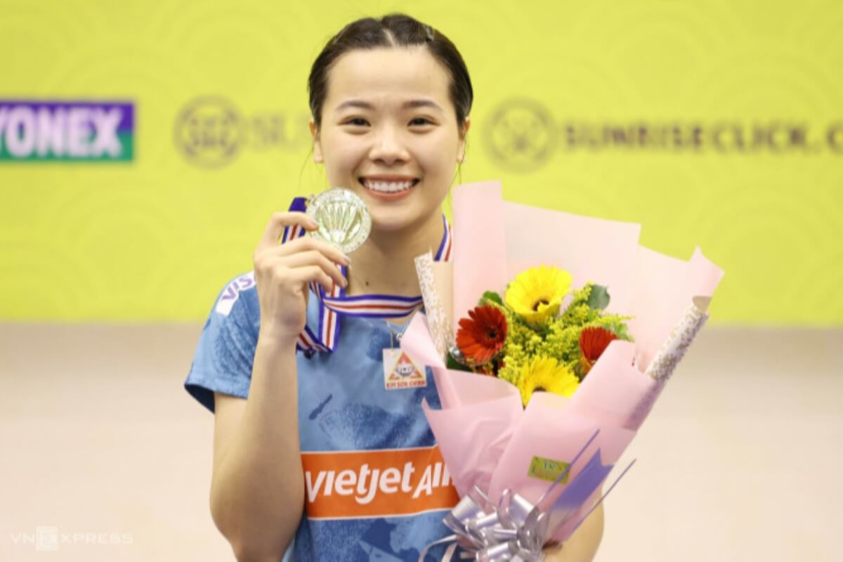 ベトナム人バドミントン選手が日本人選手に勝利、2連覇達成