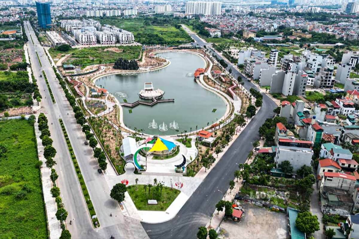 ハノイ市ロンビエン区、2つの近代的な公園が開設