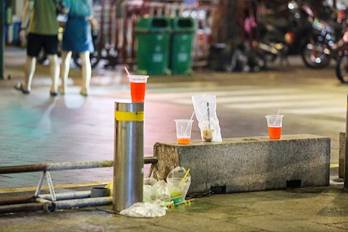 グエンフエ歩行者天国、ゴミの不法投棄が横行