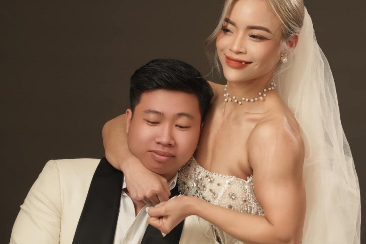 ハノイのフィットネス花嫁、結婚式のマッスル写真が話題に