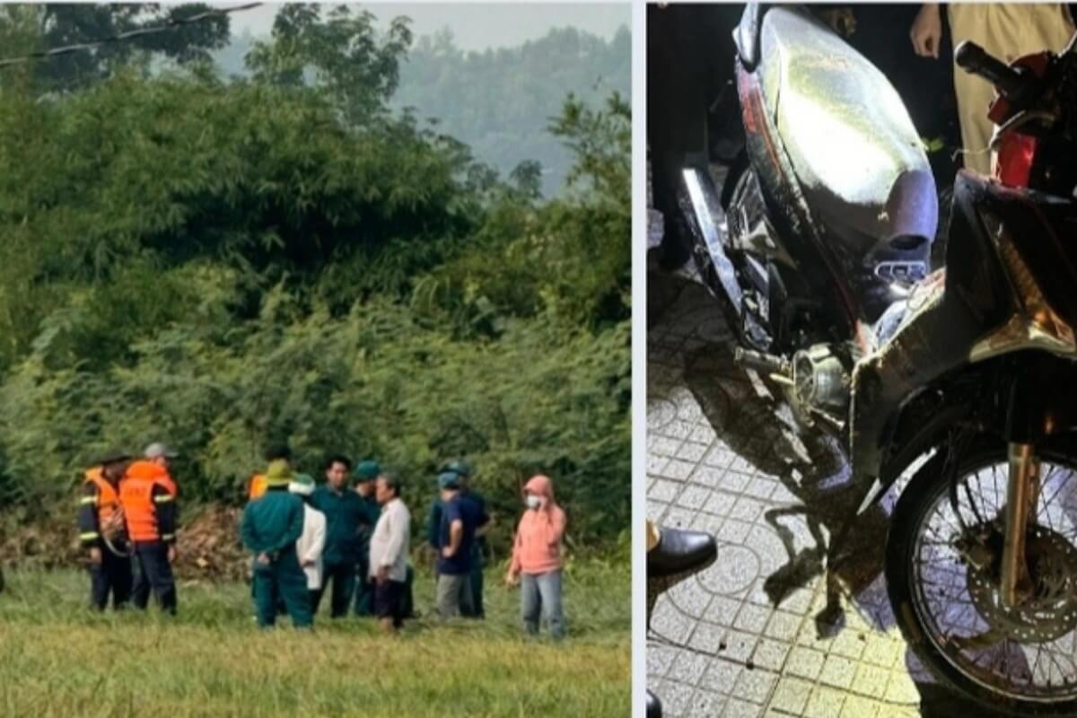 大雨でバイクの女性が流される、1km先で遺体発見