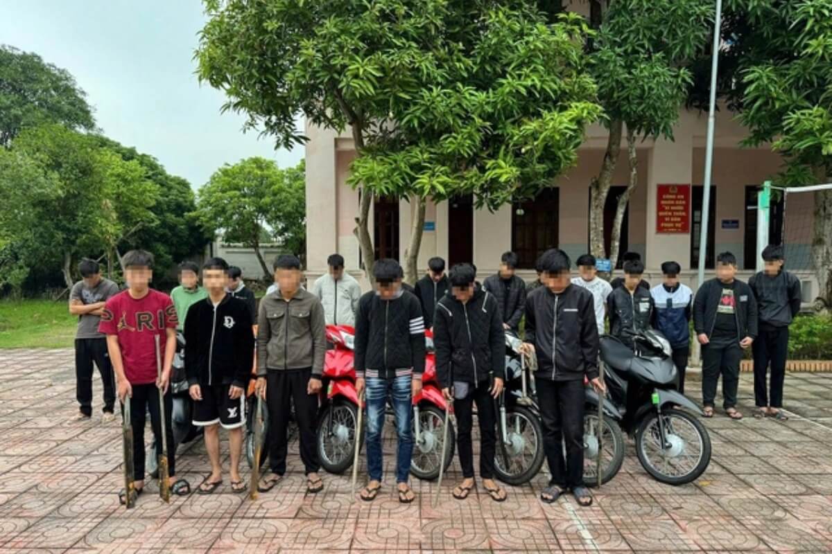 30人以上の若者が夜中に乱闘、ゲアン省で13人を立件