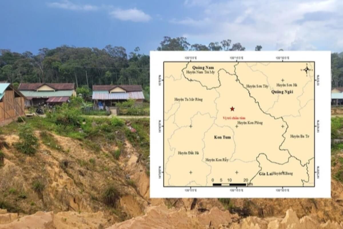コントゥム省で連続地震、マグニチュード3.1