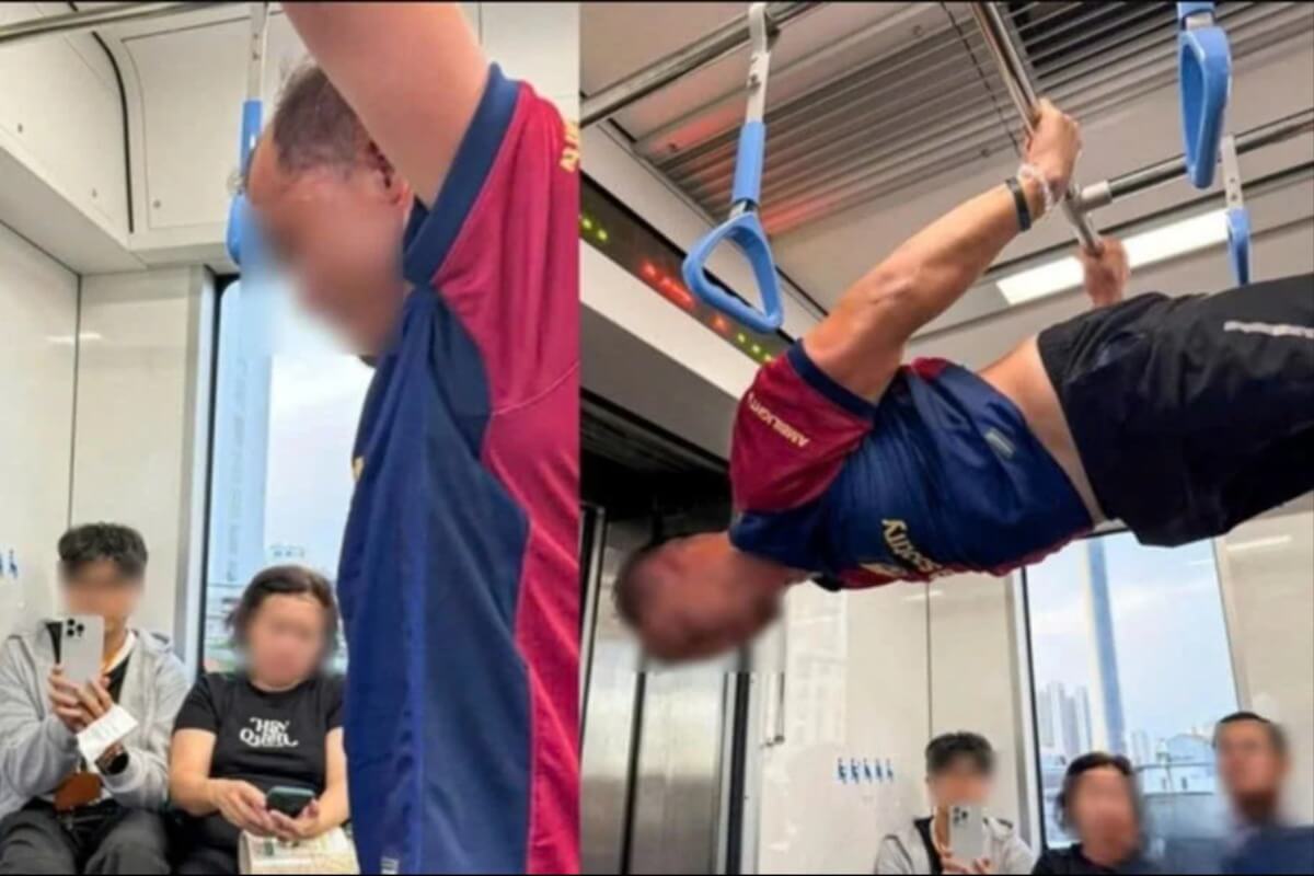 メトロ車内での懸垂、海外在住の男性に処分方針