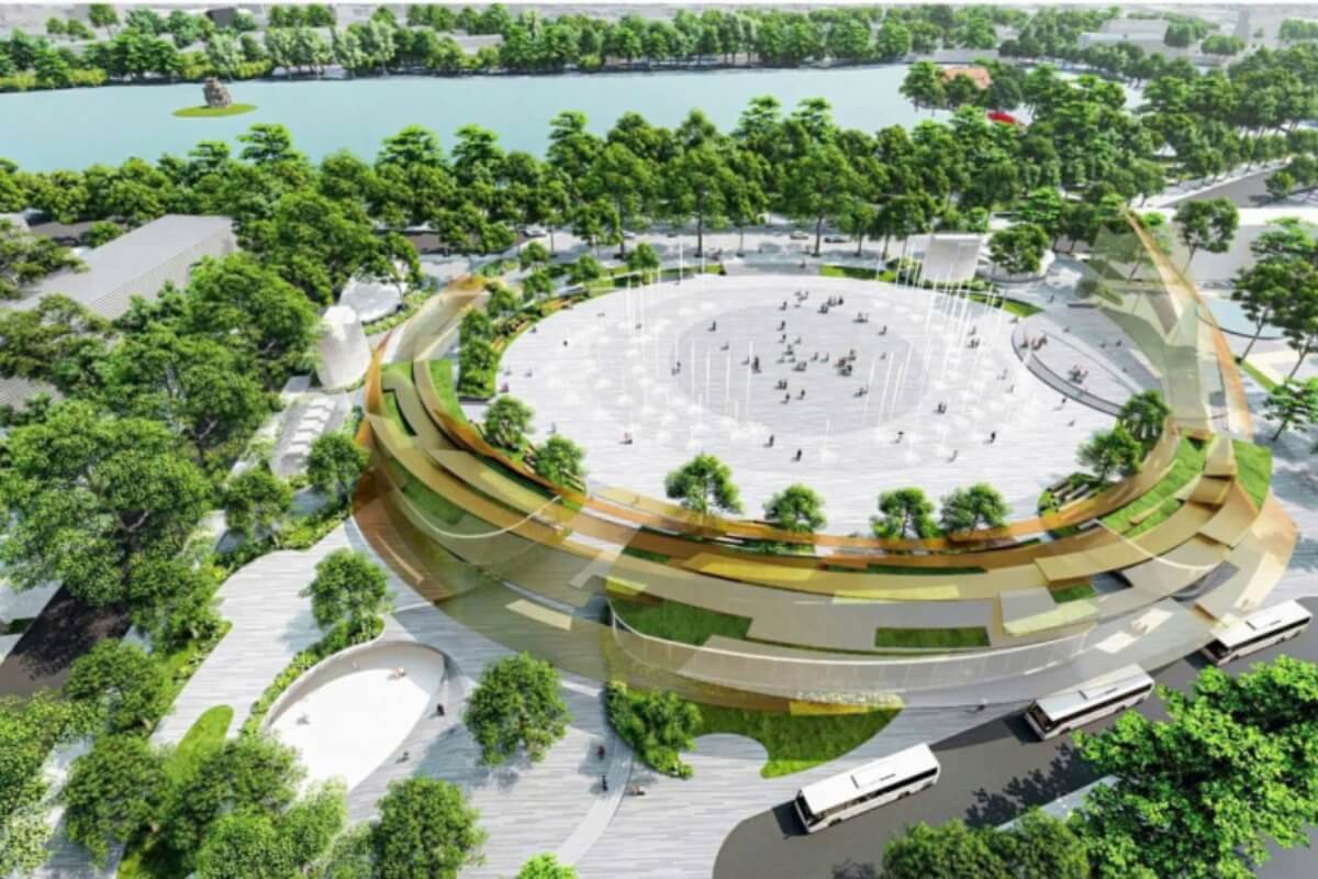 ハノイ・ホアンキエム湖東側、広場・公園建設を10月に着工