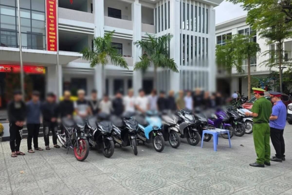 ダナンでバイク集団が暴走、武器による刺傷被害も発生
