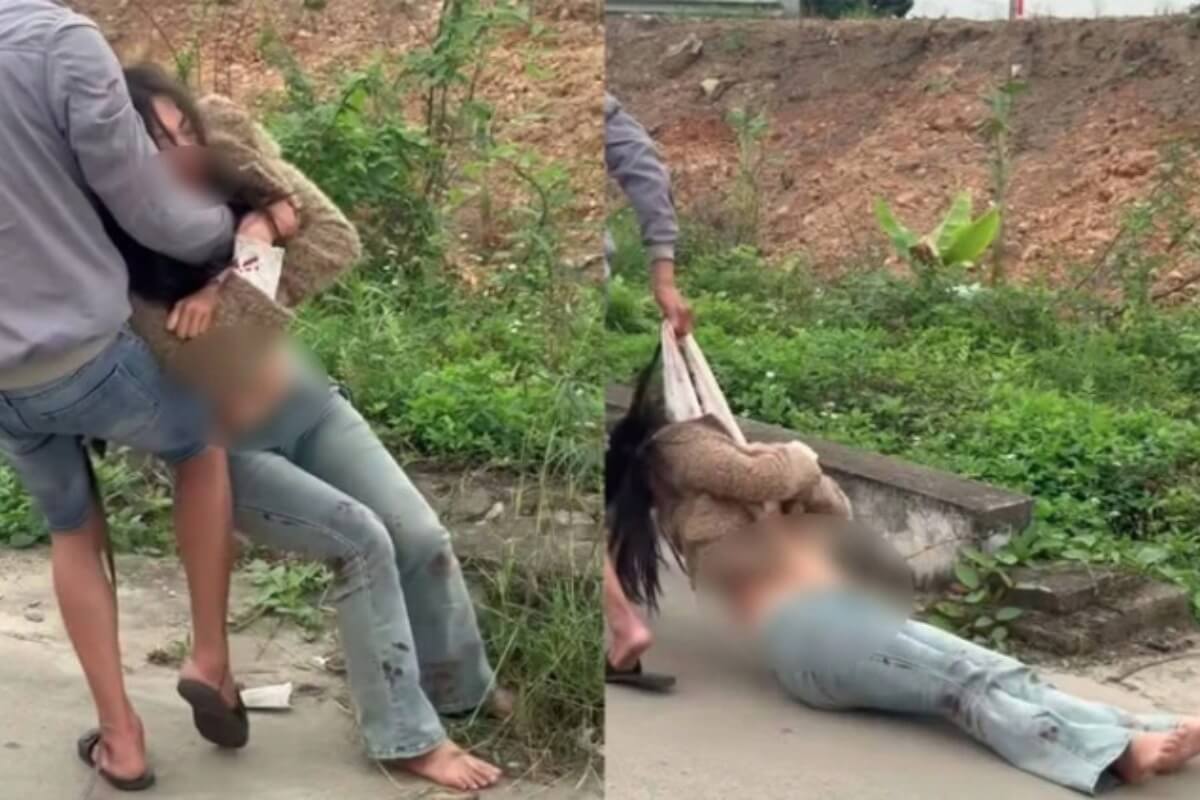 ハイフォンで女性を殴打、路上で引きずった男を事情聴取