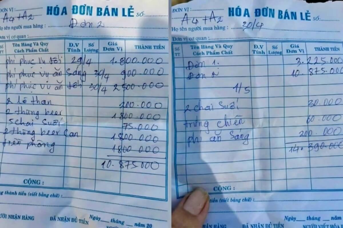 追加料金500万ドン超？ホテル請求に観光客がSNS告発