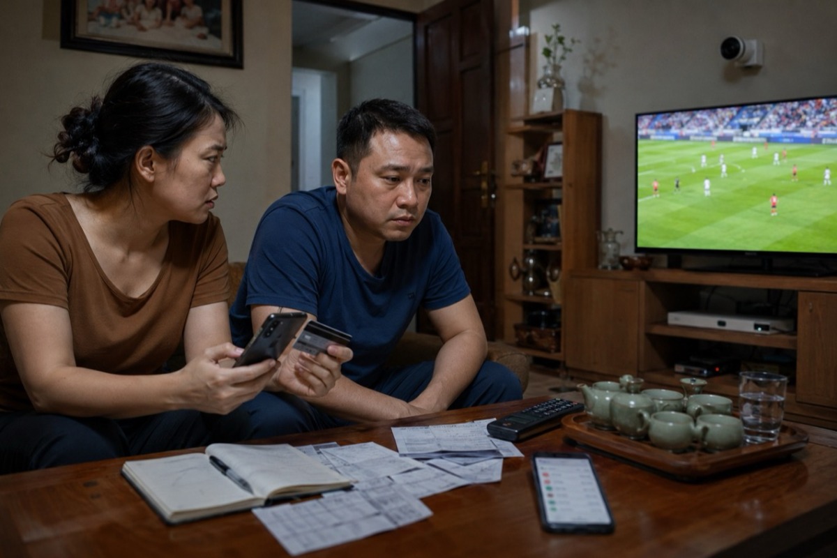 W杯前に夫を徹底監視、賭博恐怖で家庭が緊張状態