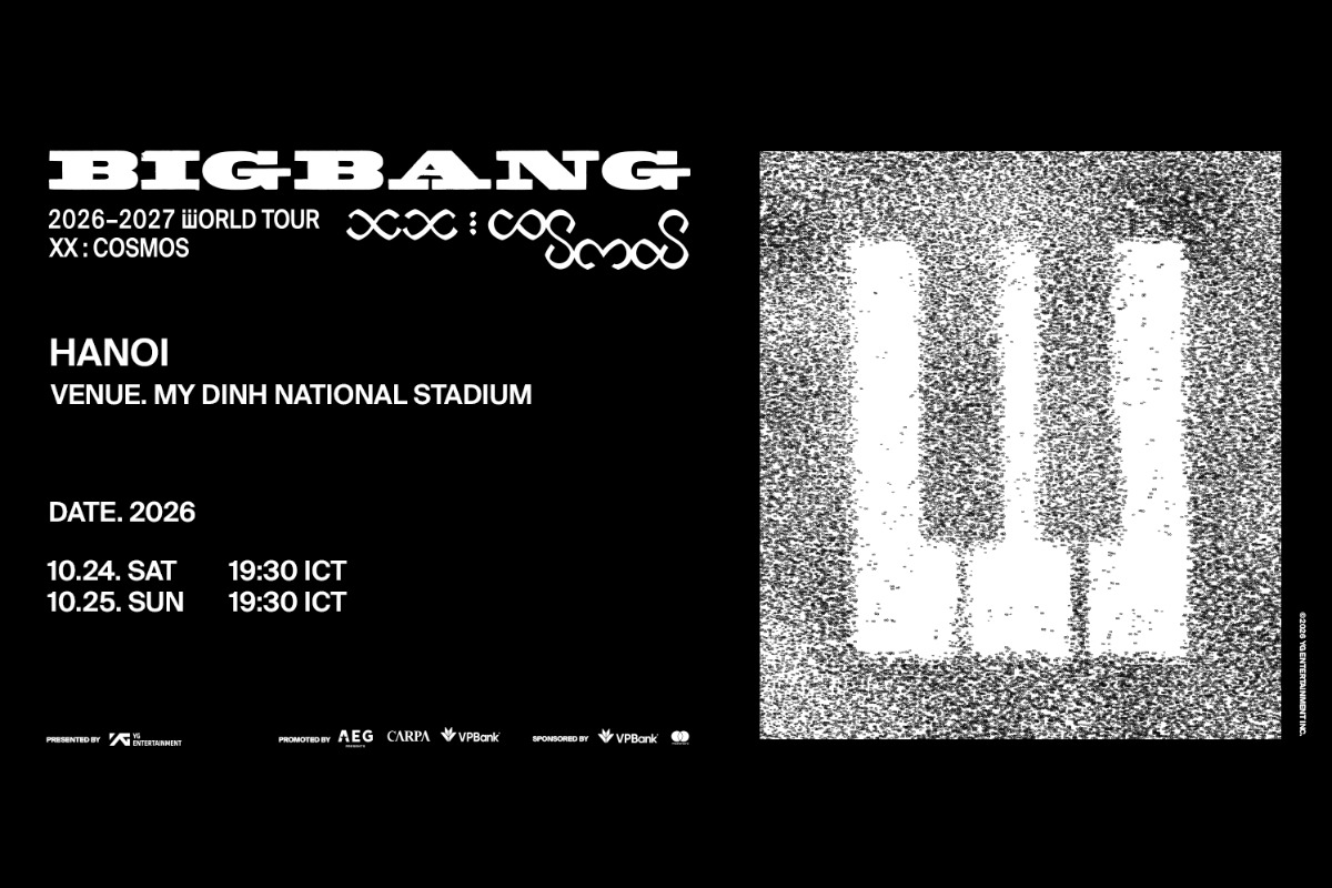 BIGBANGが初のベトナム公式公演へ、20周年ツアーでハノイ2DAYS決定