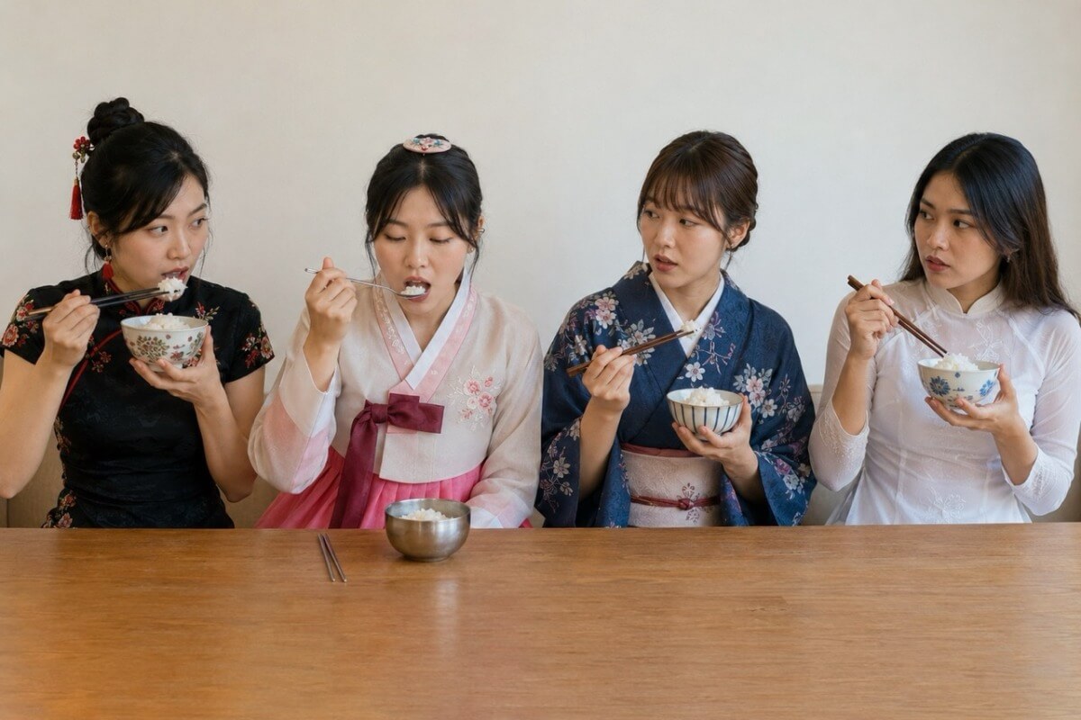 なぜ韓国では茶わんを持たないのか、日本やベトナムとの違いが話題に