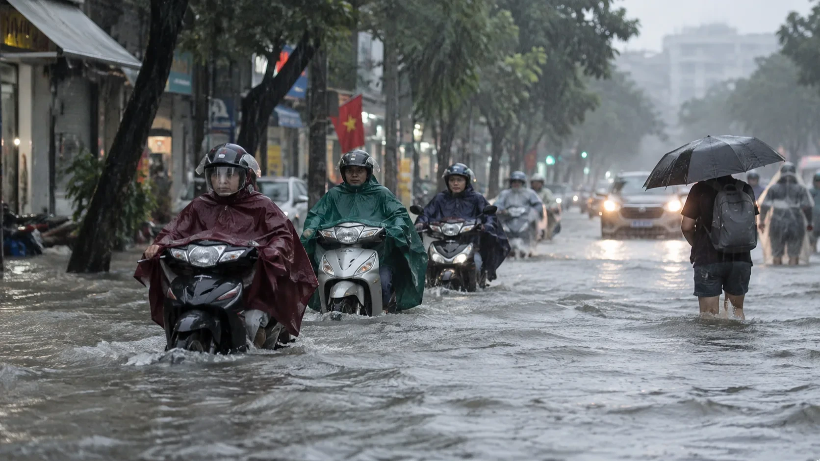 ホーチミン市など南部、10〜11日に大雨予報 大潮で浸水警戒