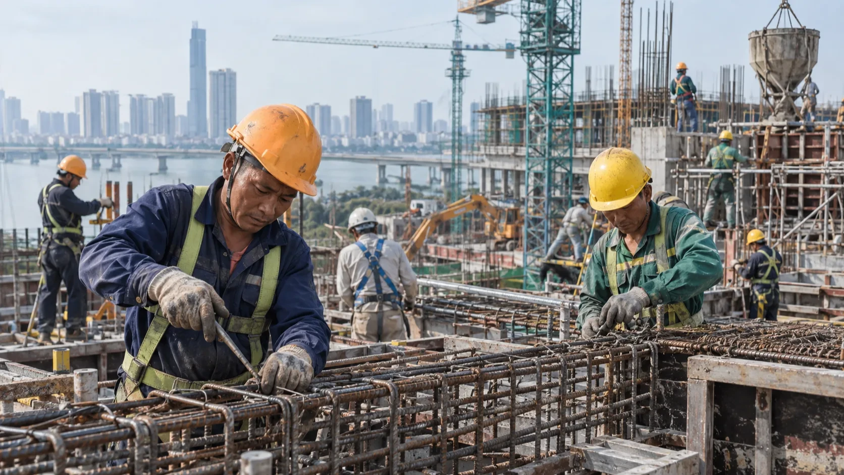 ベトナム建設業で人材争奪、特殊技能工に月6500万ドンも