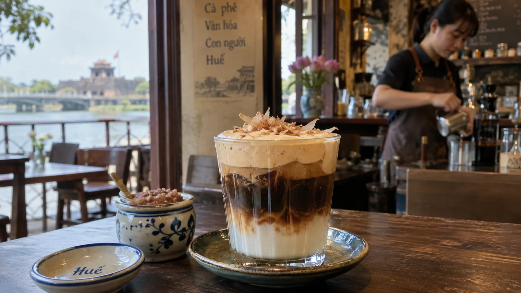 フエで「マムルオックコーヒー」が話題、1日約50杯を販売