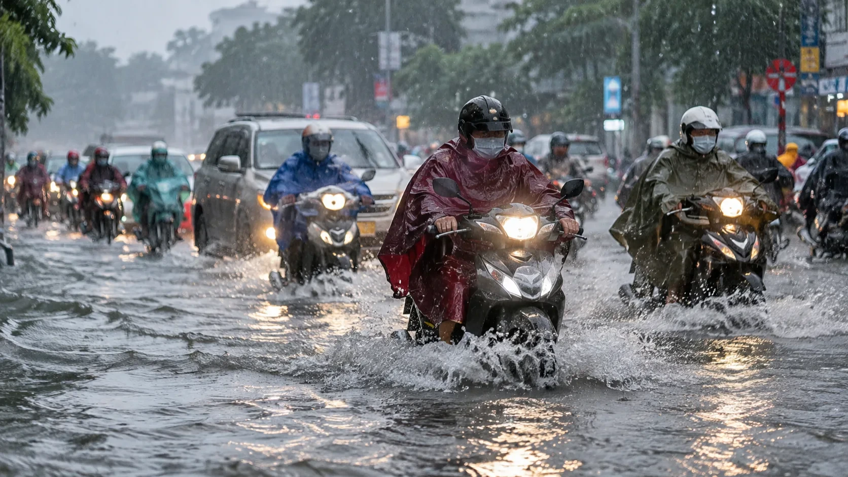 ホーチミン市で異例の集中豪雨、9月〜10月初旬の降水量が46年で最多