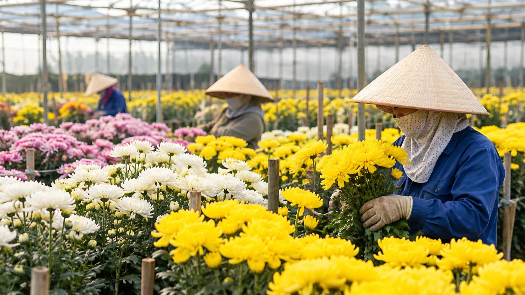 ベトナム産の菊、対日輸出が8カ月で約48億円、対象20品目で首位