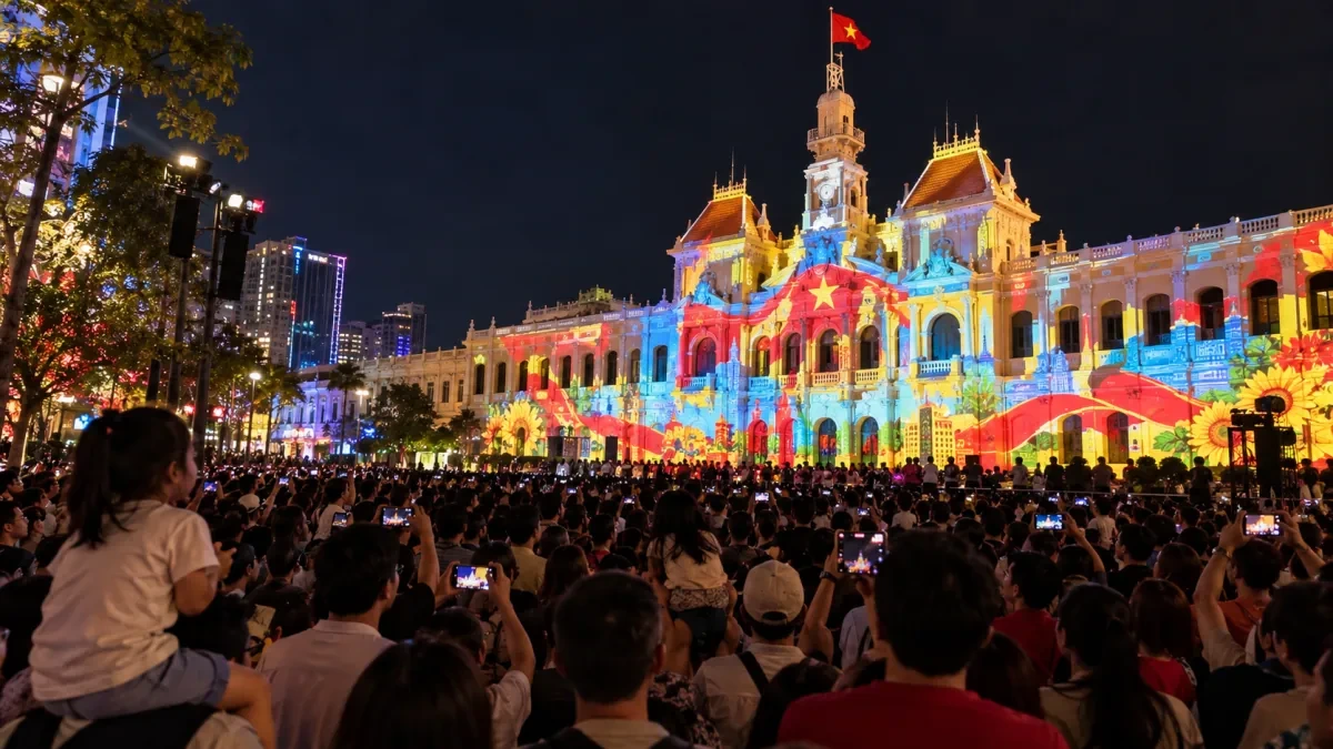 ホーチミン市、11月24日に3カ所で花火打ち上げへ　3Dマッピングも開催