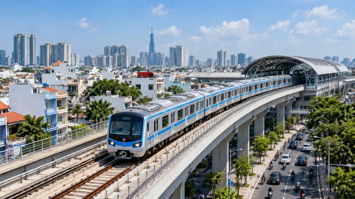 ホーチミン市メトロ2号線、年末までに全11駅で工事着手へ