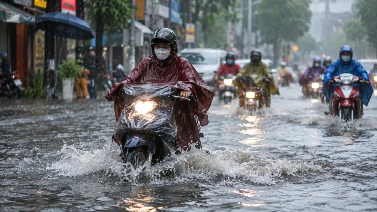 ベトナム中部4省・市で3日間の大雨予報、一部で250mm超の見込み