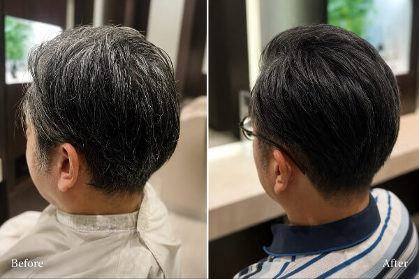 白髪を活かして若々しく|大人男性におすすめ。アトリエファインの白髪ぼかし