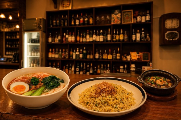 リンラン飲みの〆はこれ!味噌担々フォーと海老チャーハンが食べられるって知ってた?