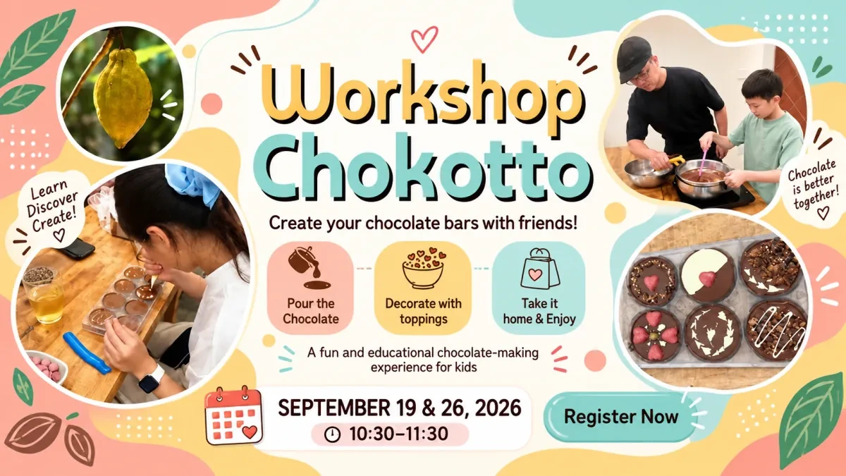 9月19日・26日開催｜ビノンカカオでチョコレート作り体験