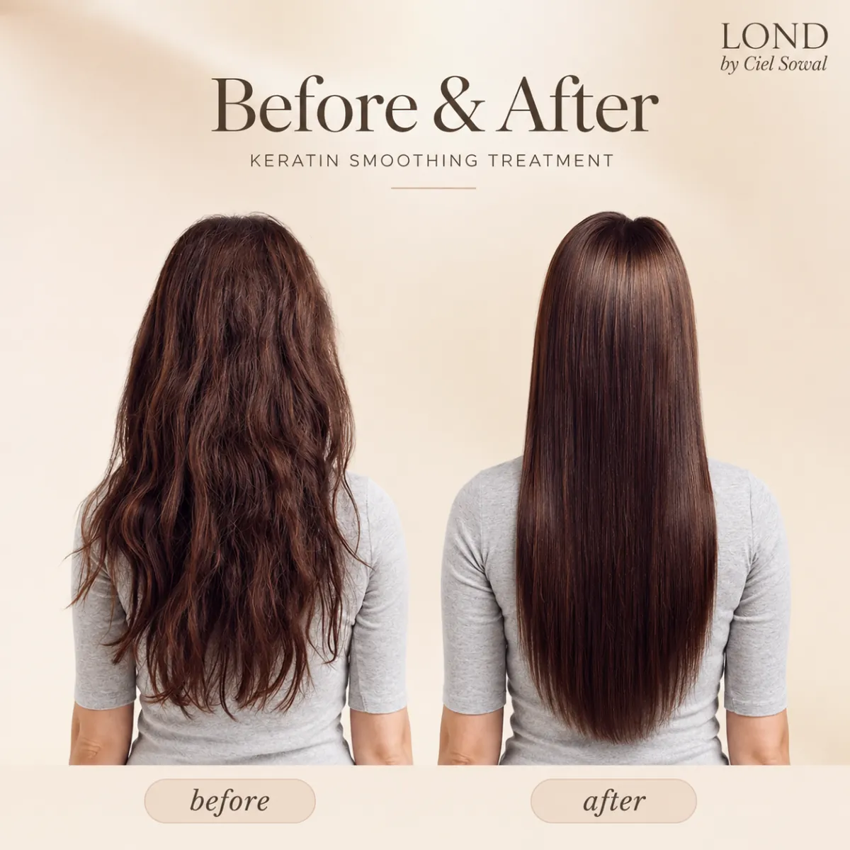 Keratin Luxliss施術前後のBefore After