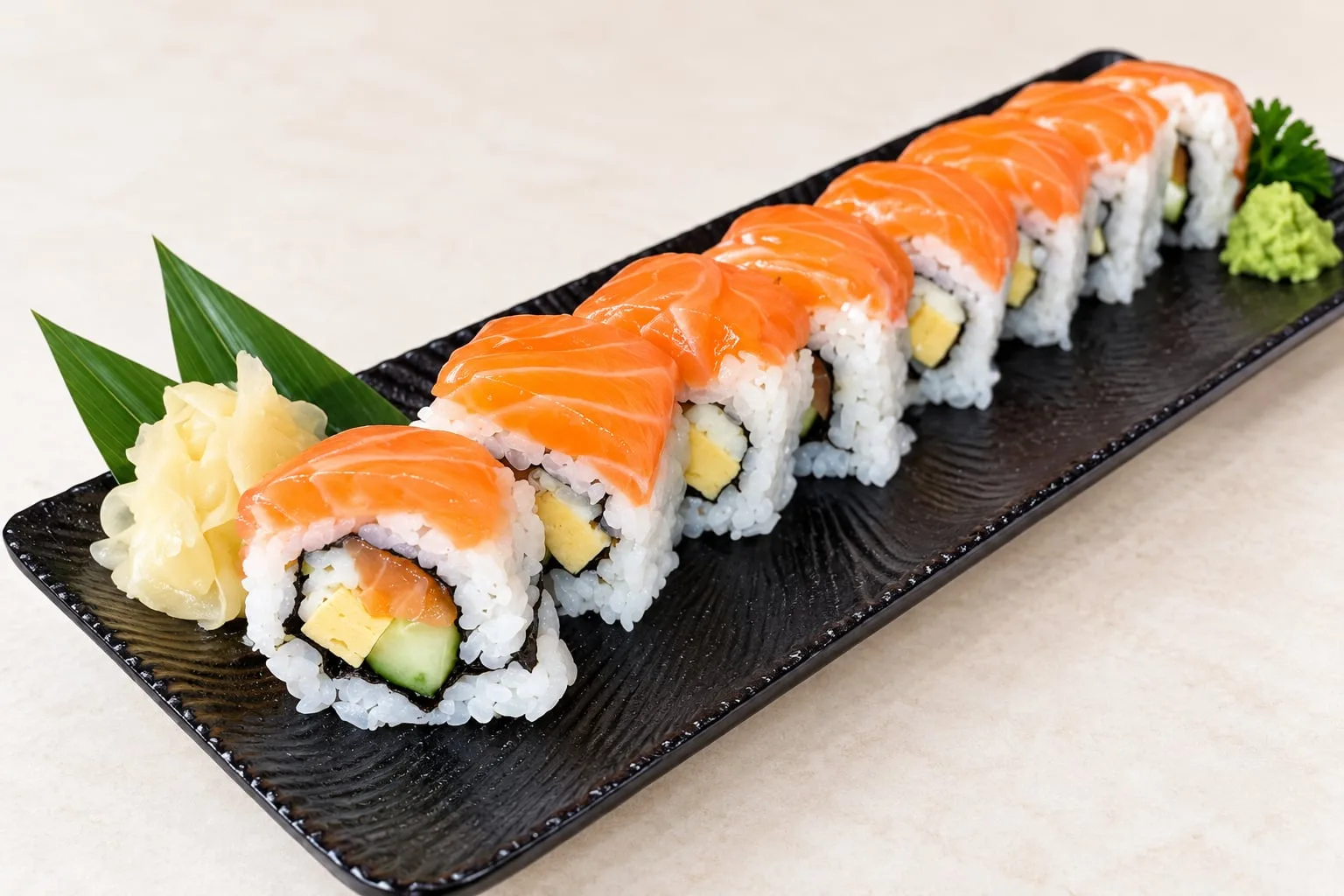 Wac&aacute; Sashimi restaurantのサーモンロール