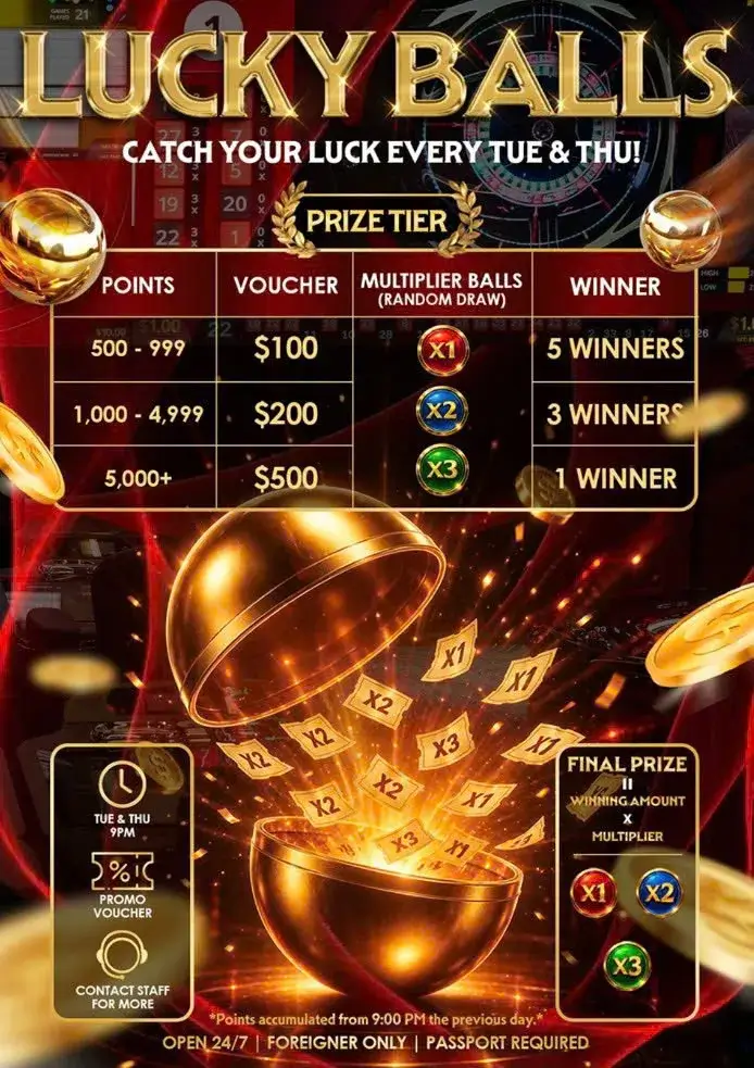 JACKPOT E-GAMING CLUB LUCKY BALLS