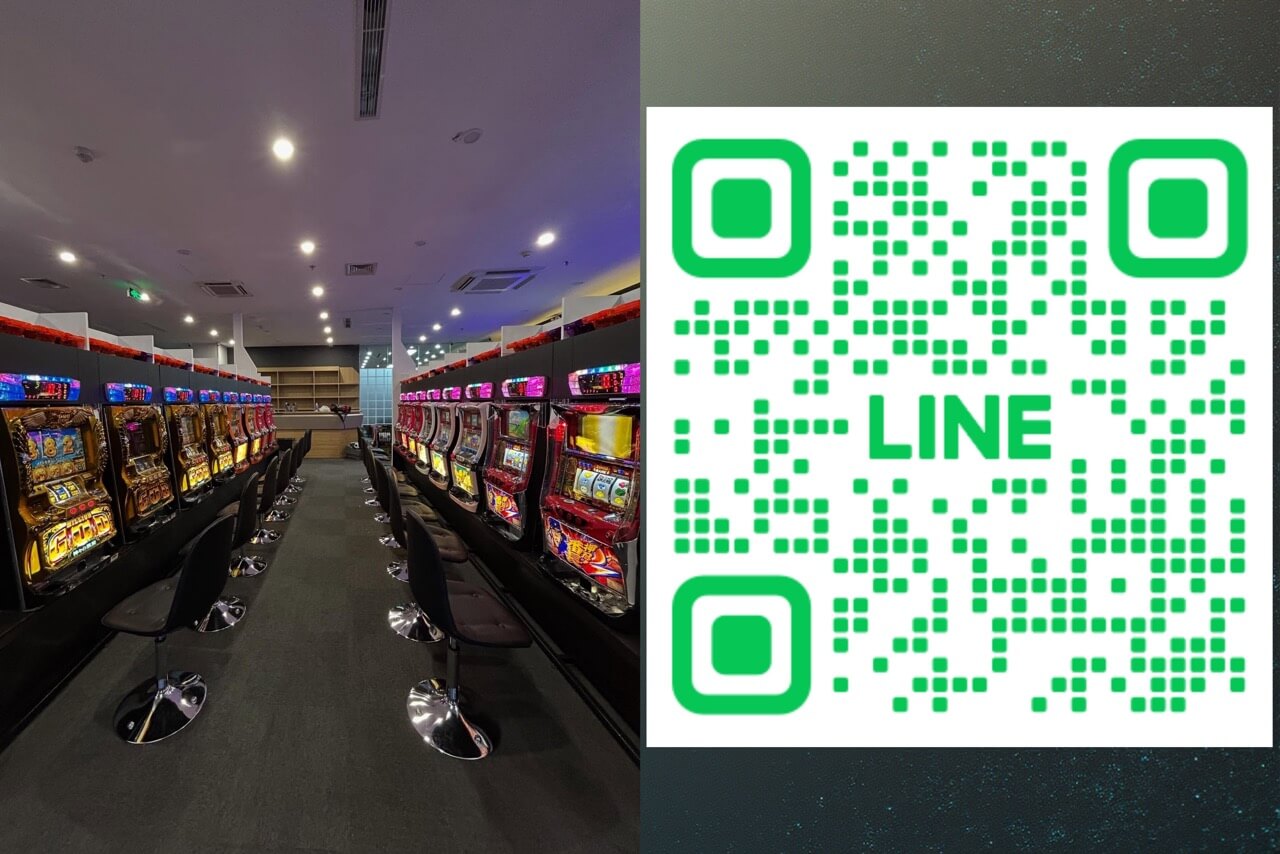 Hokuto Dreamの店内と公式LINE QRコード