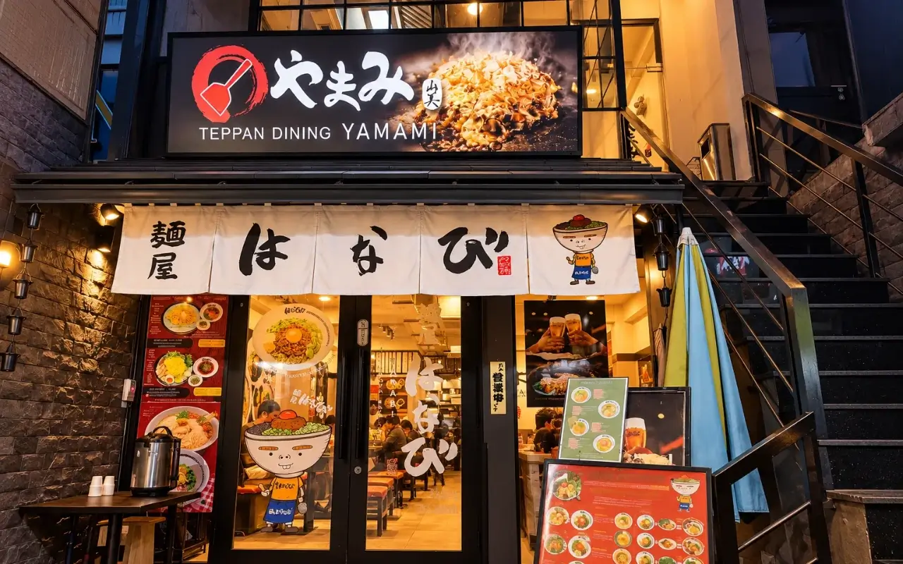 ホーチミンの鉄板やまみ店舗外観